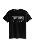 Boston While Black Logo Tee (Unisex)