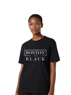 Boston While Black Logo Tee (Unisex)